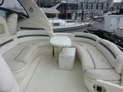 NY charter yacht Navasana cockpit